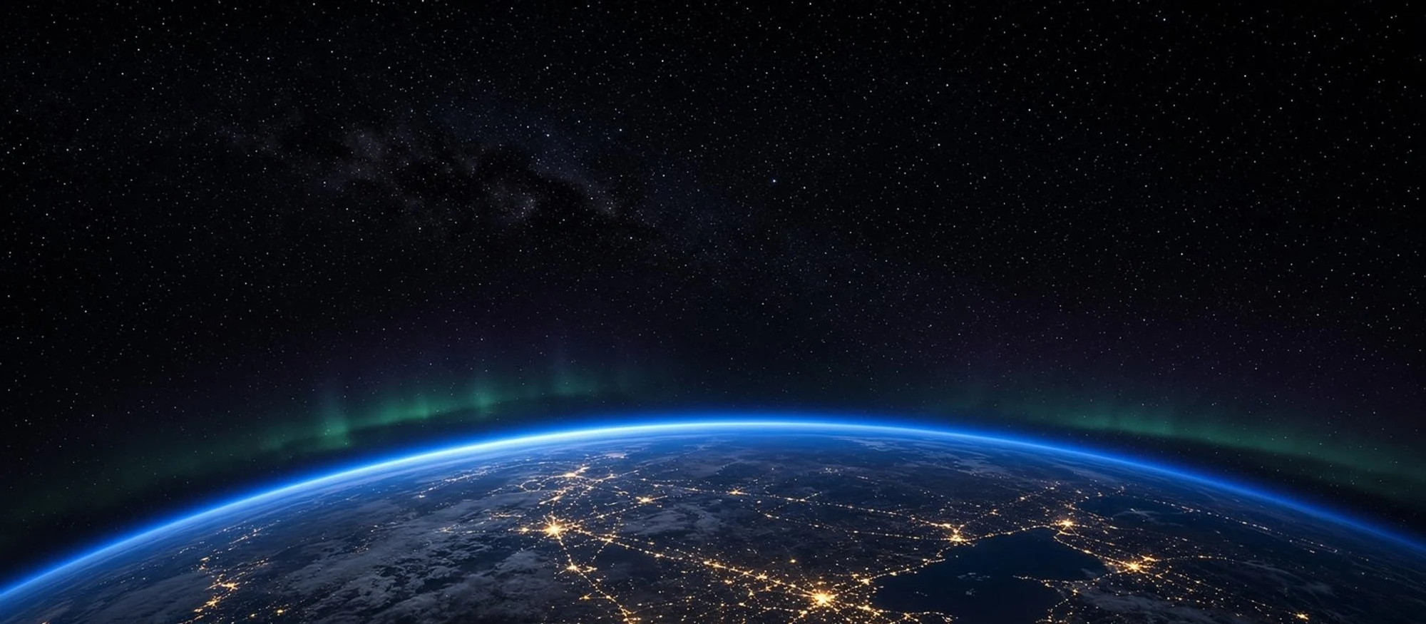 La Terre de nuit vue depuis l’espace
